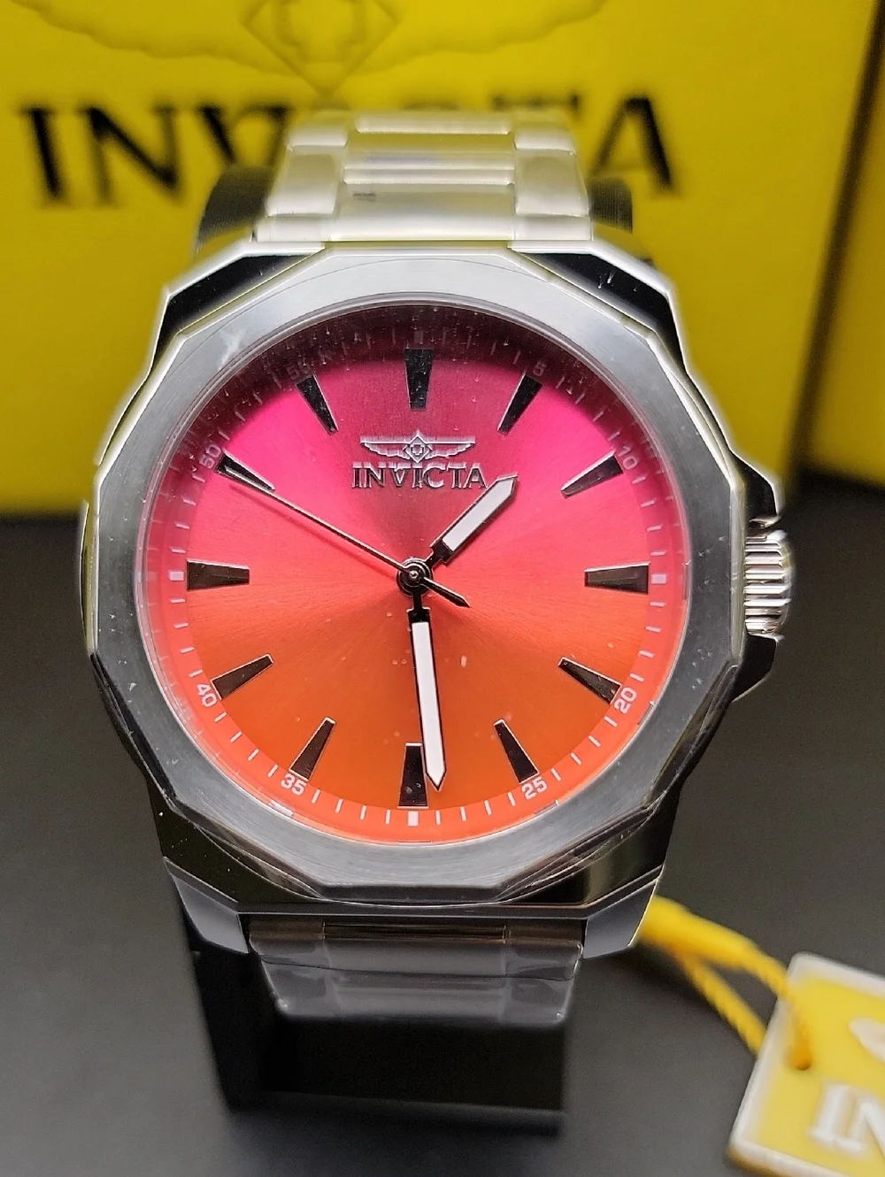50982 Invicta Speedway Dominus Men's Quartz Watch - 42mm Tequilla Sunrise Silver